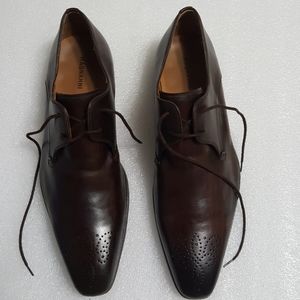 🎈MAGNANNI🎈 Men's Almond Toe Leather Oxf